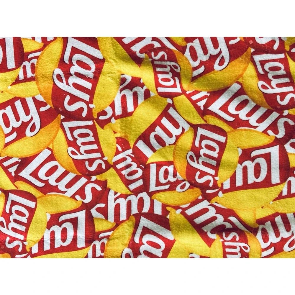 Lays Chips Large Capacity Beach‎ Towel Summer Sandal Water Ocean Dry Tile